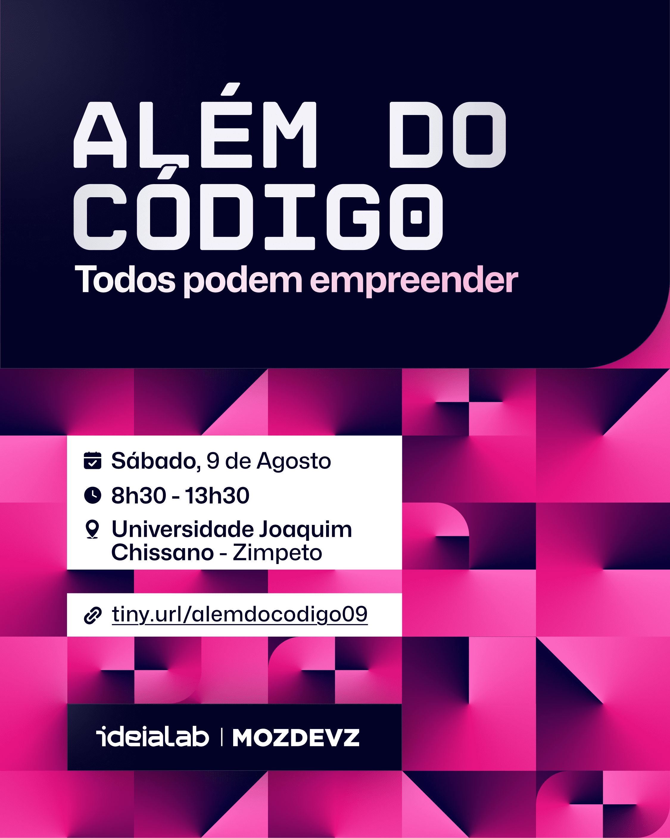 Além do Código: evento propõe nova visão sobre inovação em Moçambique