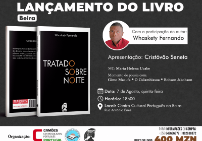 Whaskety Fernando lança “Tratado Sobre Noite” na Beira