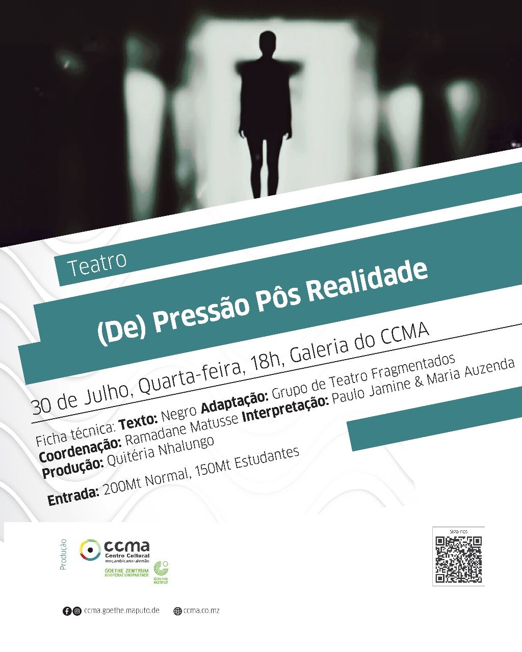 Peça “(De) Pressão Pós Realidade” sobe ao palco do CCMA a 30 de Julho
