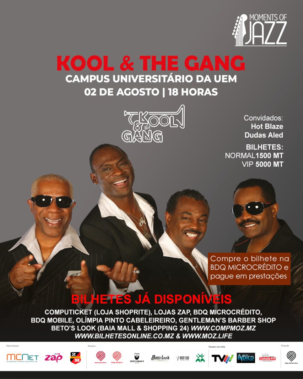 Kool & The Gang ao Vivo em Maputo: Um Espectáculo Imperdível no Campus da UEM