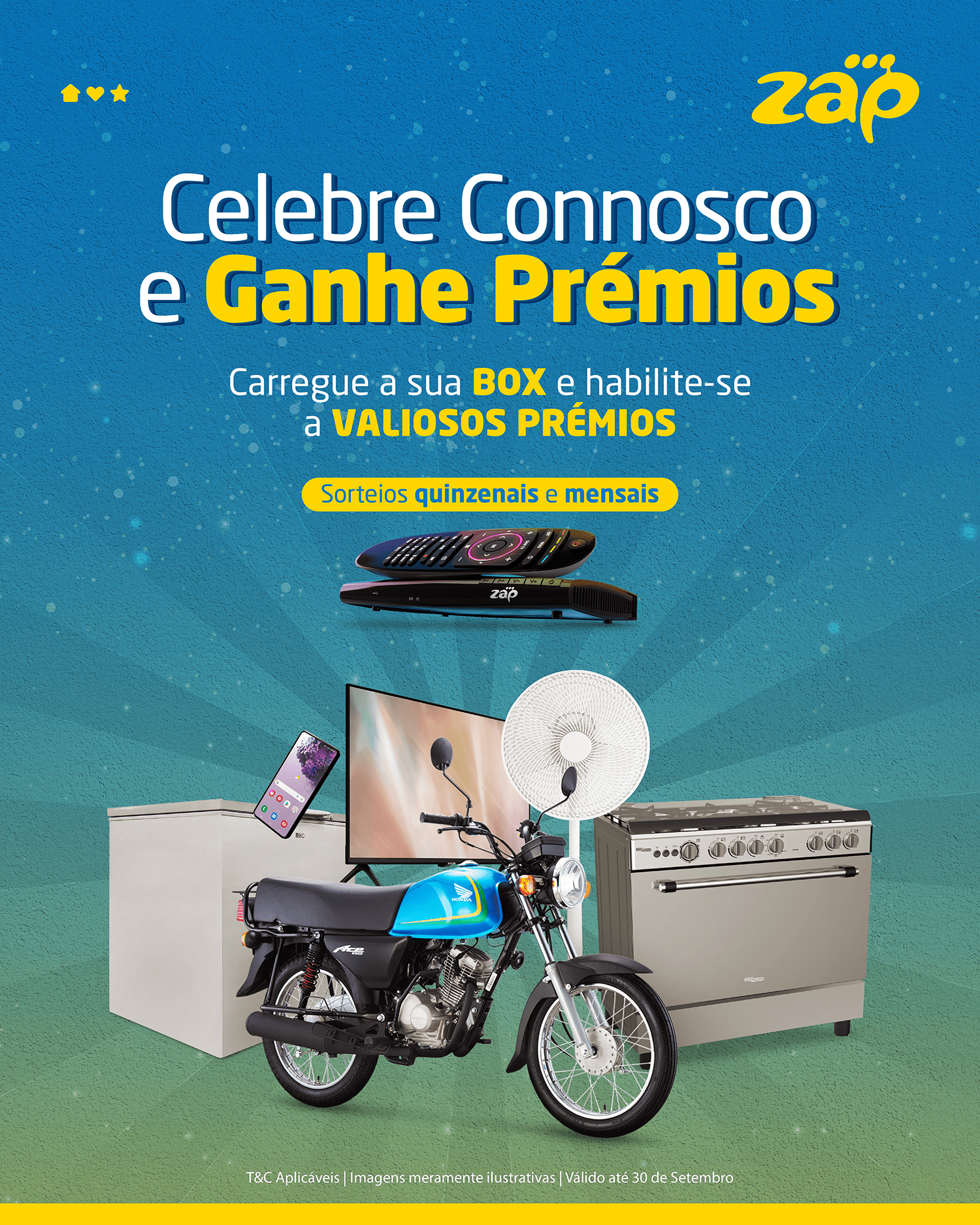 Celebre, participe e vença com a ZAP