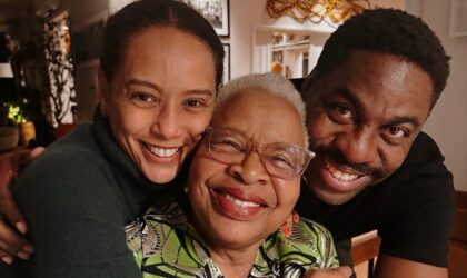 Taís Araújo e Lázaro Ramos recebem Graça Machel e Josina Machel