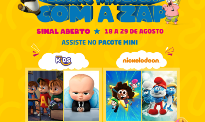 ZAP abre sinal dos canais infantis Panda Kids e Nickelodeon para alegrar as férias escolares