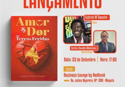 Gabriel Sérgio M’swache estreia-se na literatura com “Amor e Dor em Terras Feridas”