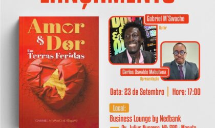 Gabriel Sérgio M’swache estreia-se na literatura com “Amor e Dor em Terras Feridas”
