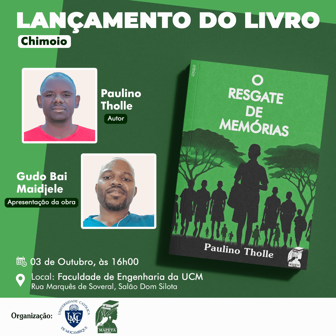 Paulino Tholle apresenta o seu livro de estreia “O Resgate de Memórias” em Chimoio