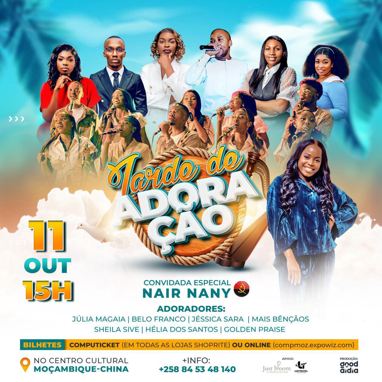 Nair Nany em Maputo: “Tarde de Adoração” promete ser o maior concerto gospel do ano