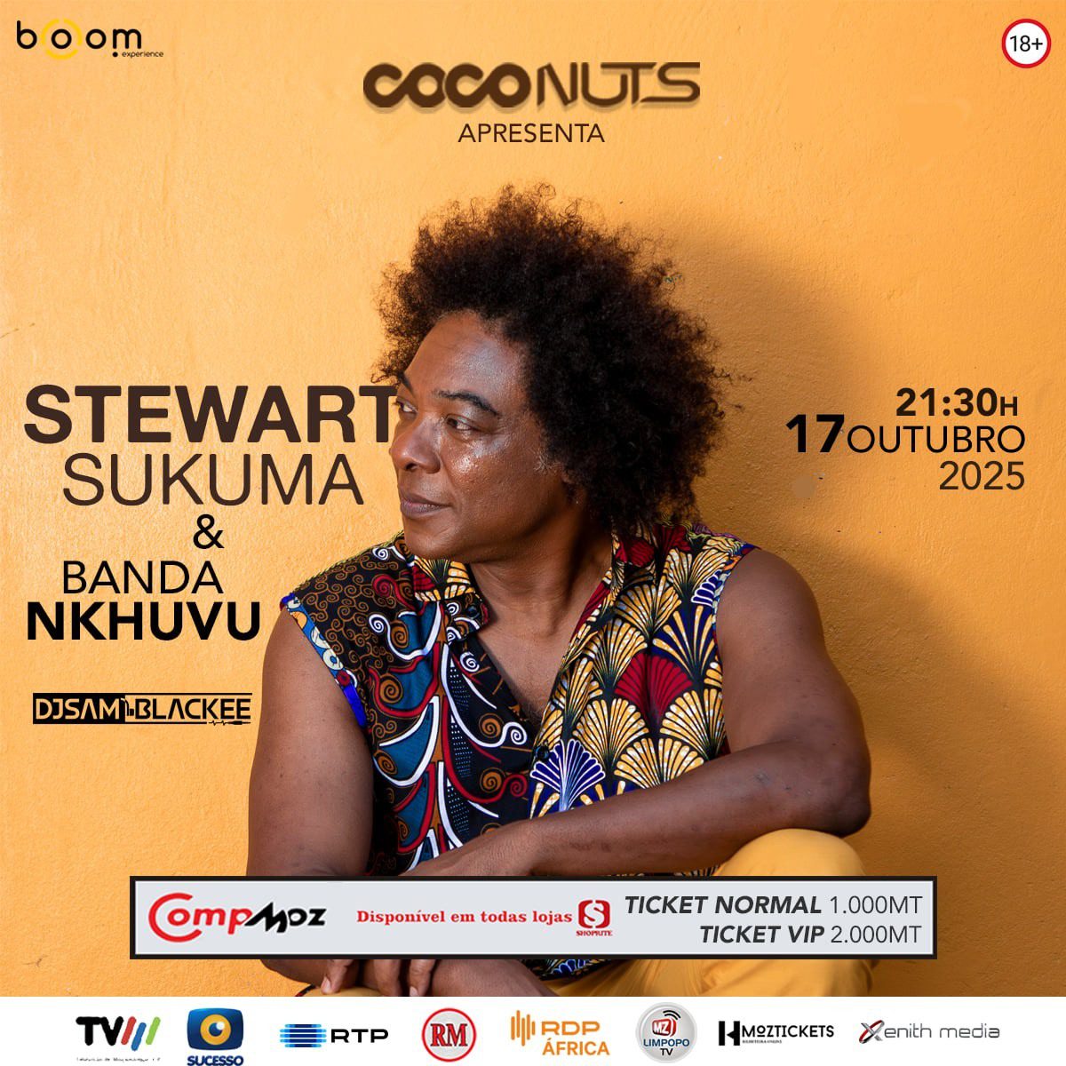 Coconuts recebe Stewart Sukuma e Banda Nkhuvu em um espectáculo de celebração