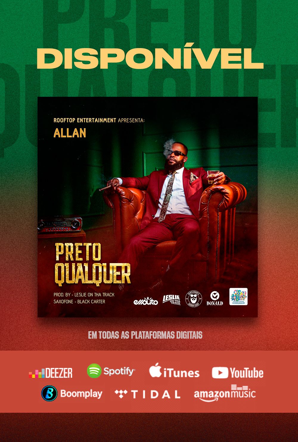 Allan atinge novas notas musicais com “Preto Qualquer”