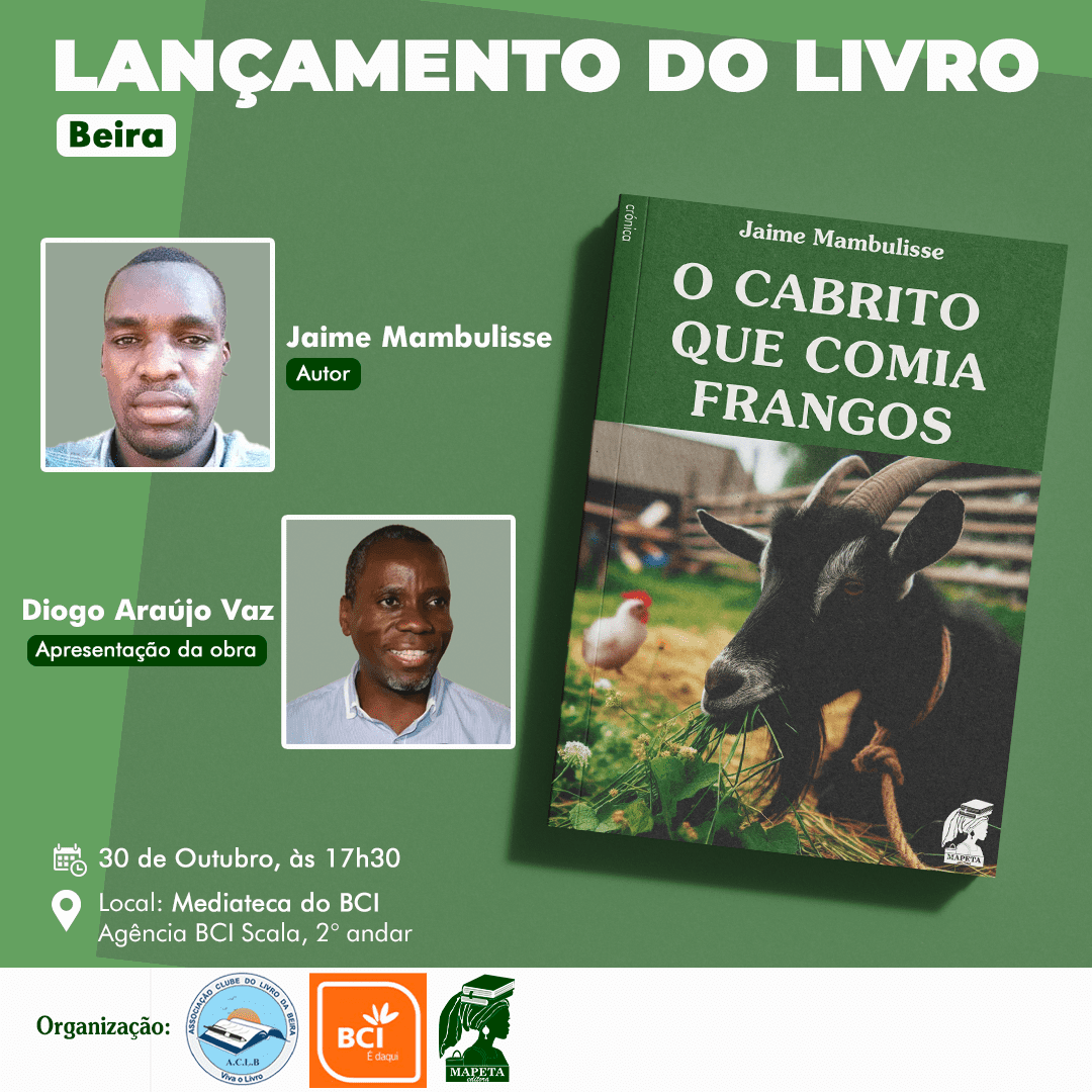 Jaime Mambulisse apresenta o seu livro de estreia aos leitores da Beira