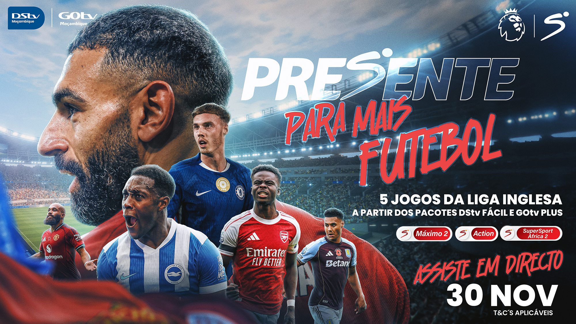 Liga Inglesa em Sinal Aberto na DStv e GOtv neste domingo Liga Inglesa em Sinal Aberto na DStv e GOtv neste domingo