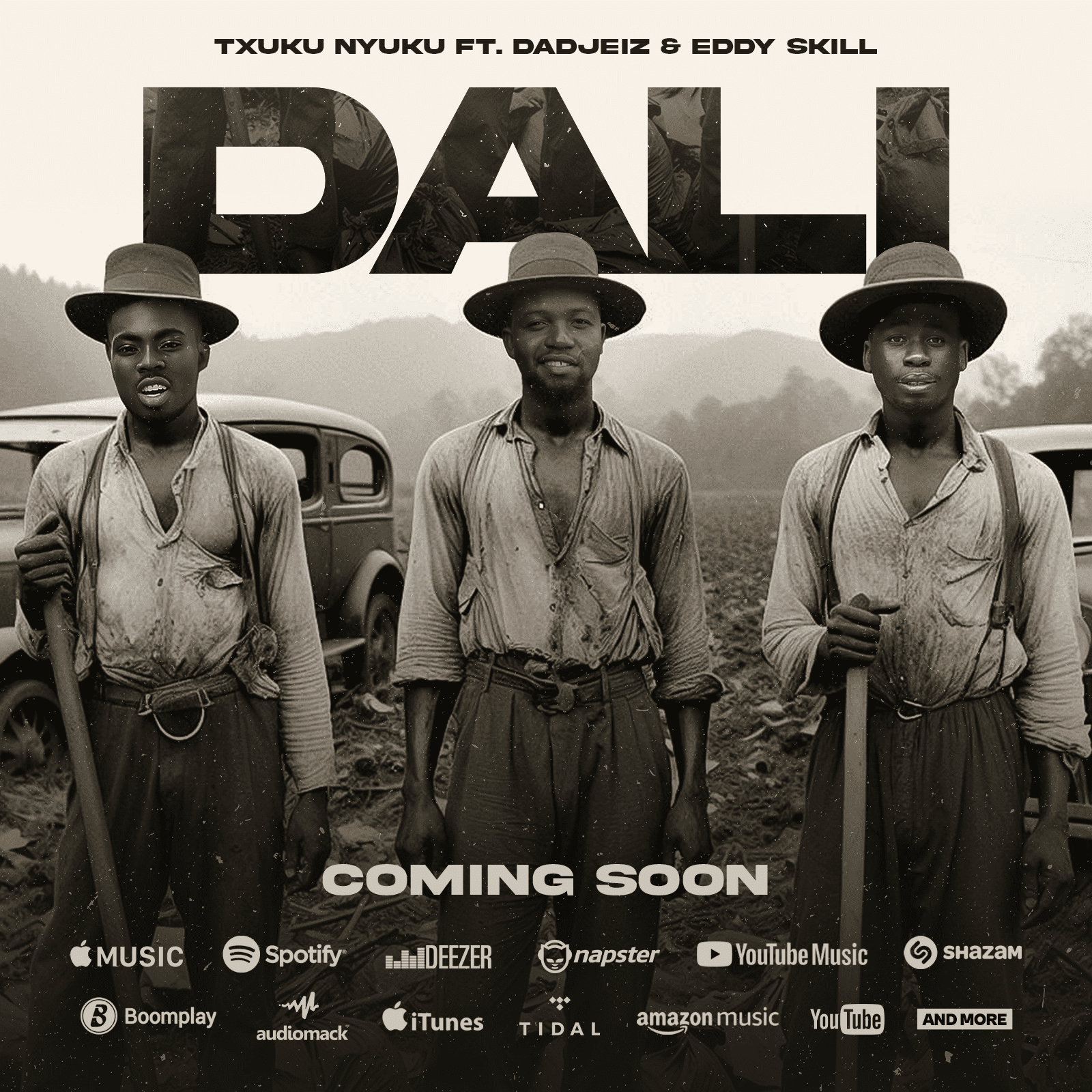Txuku Nyuku anuncia o lançamento do seu novo single “Dali” com Dadjeiz e Eddy Skill