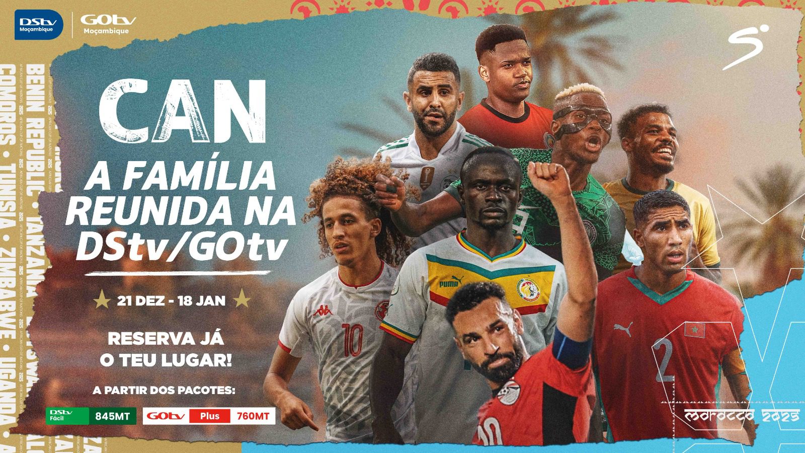 DStv e GOtv Moçambique transmitem o CAN 2025 em sinal aberto