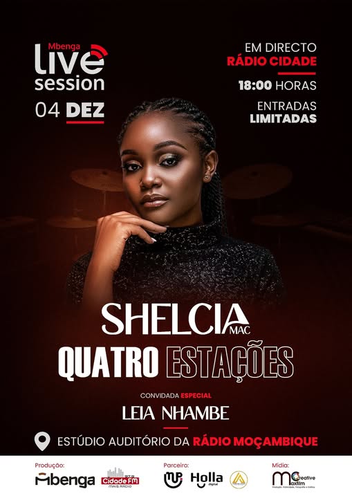Shelcia Mac apresenta “Quatro estações” no Auditório da RM em Maputo