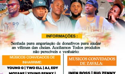 Músicos de Inharrime e Zavala unem-se para apoiar vítimas das cheias