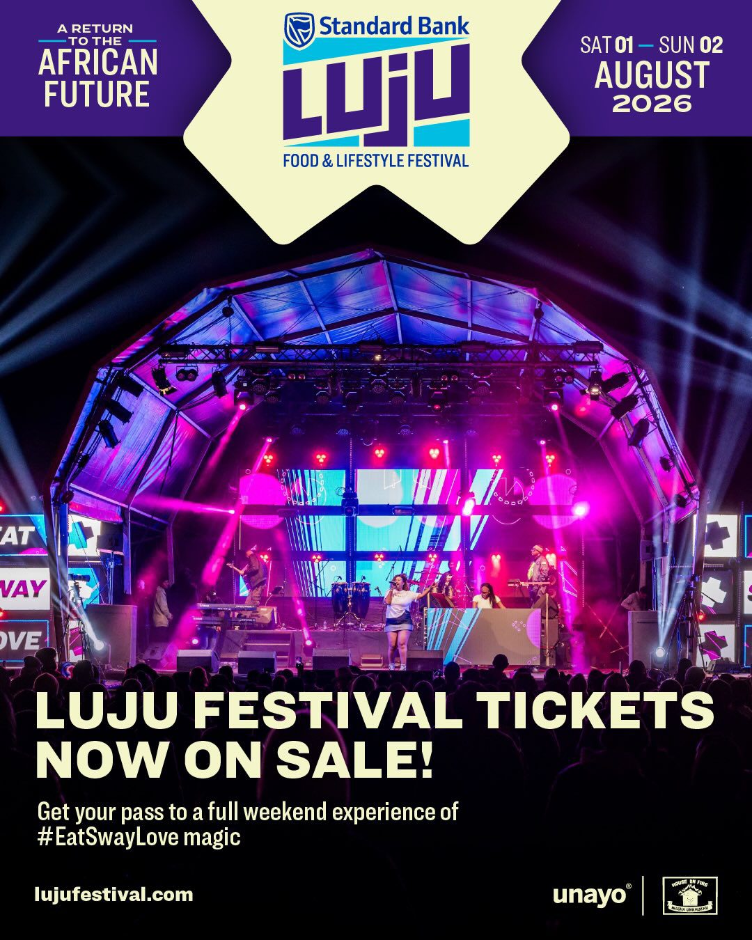 Standard Bank Luju Food & Lifestyle Festival 2026: bilhetes já estão à venda