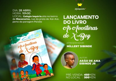 Com apenas 11 anos, Arão Sibinde Jr lança livro infantil em Xai-Xai