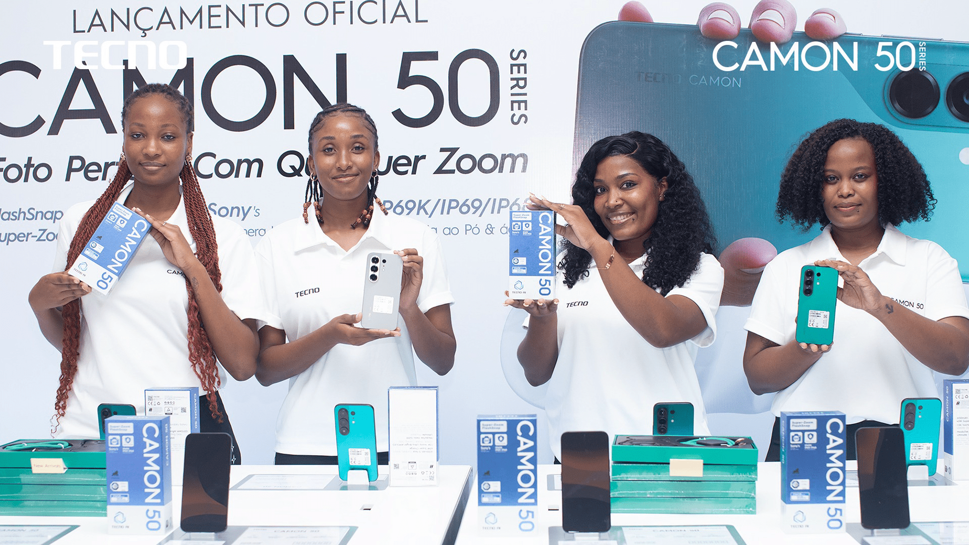 Tecno lança Camon 50 em Maputo com foco em inovação tecnológica e fotografia avançada