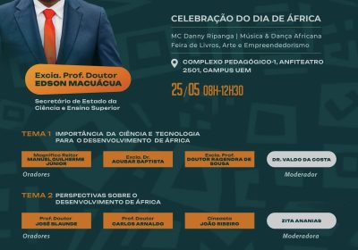 Colóquio “África & Suas Riquezas” celebra Dia de África na UEM com foco no desenvolvimento e juventude