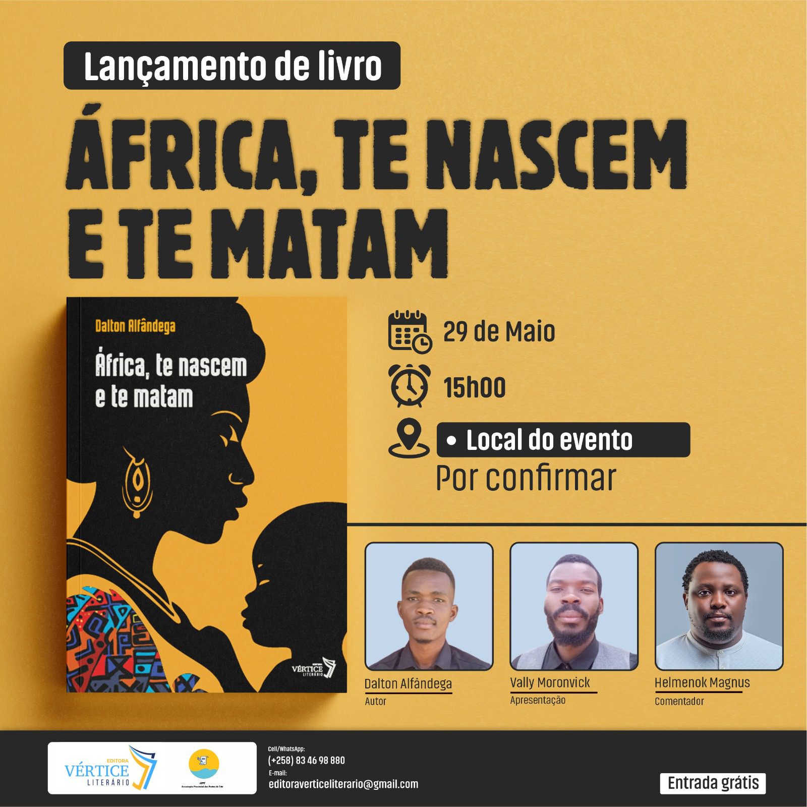 Dalton Alfândega lança a sua primeira obra literária inspirada nos desafios de África