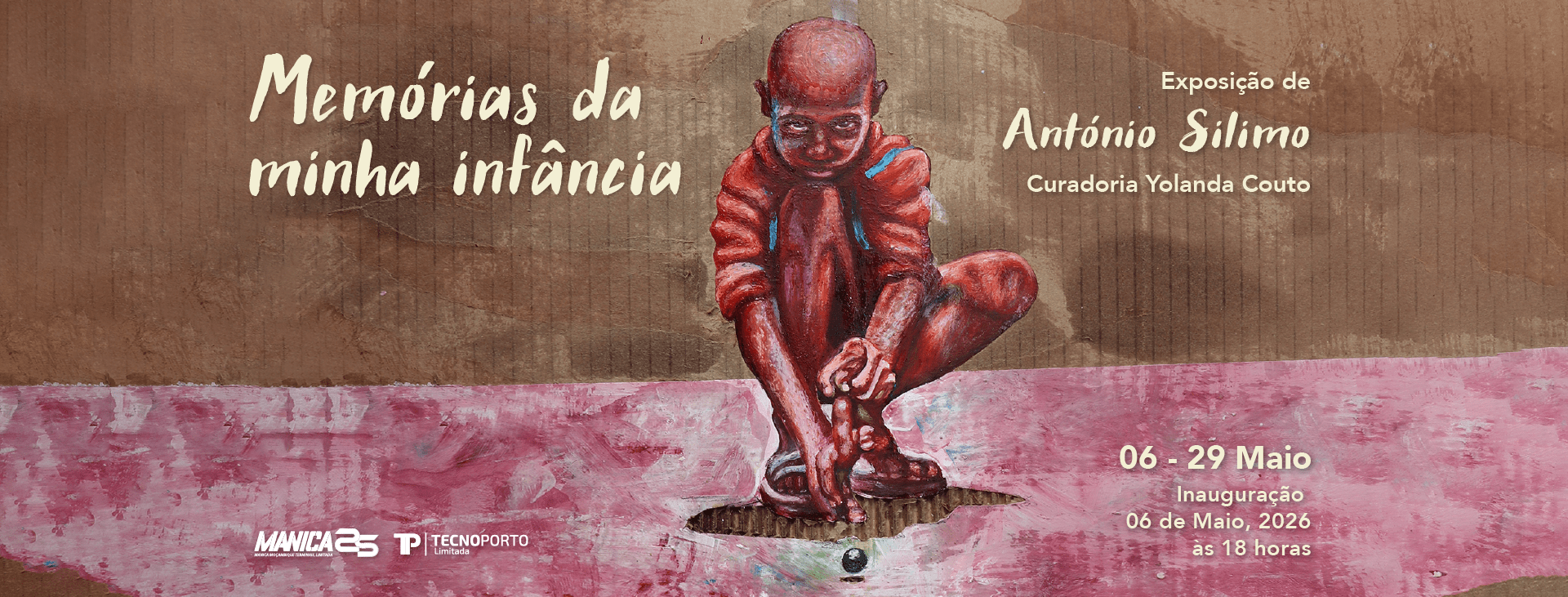António Silimo inaugura exposição “Memórias da minha infância” em Maputo