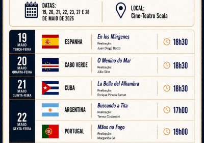 “Encontros no Cinema” leva filmes de oito países ao Cine-Teatro Scala