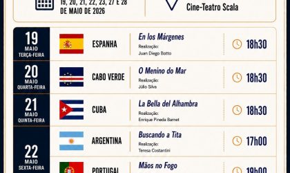 “Encontros no Cinema” leva filmes de oito países ao Cine-Teatro Scala