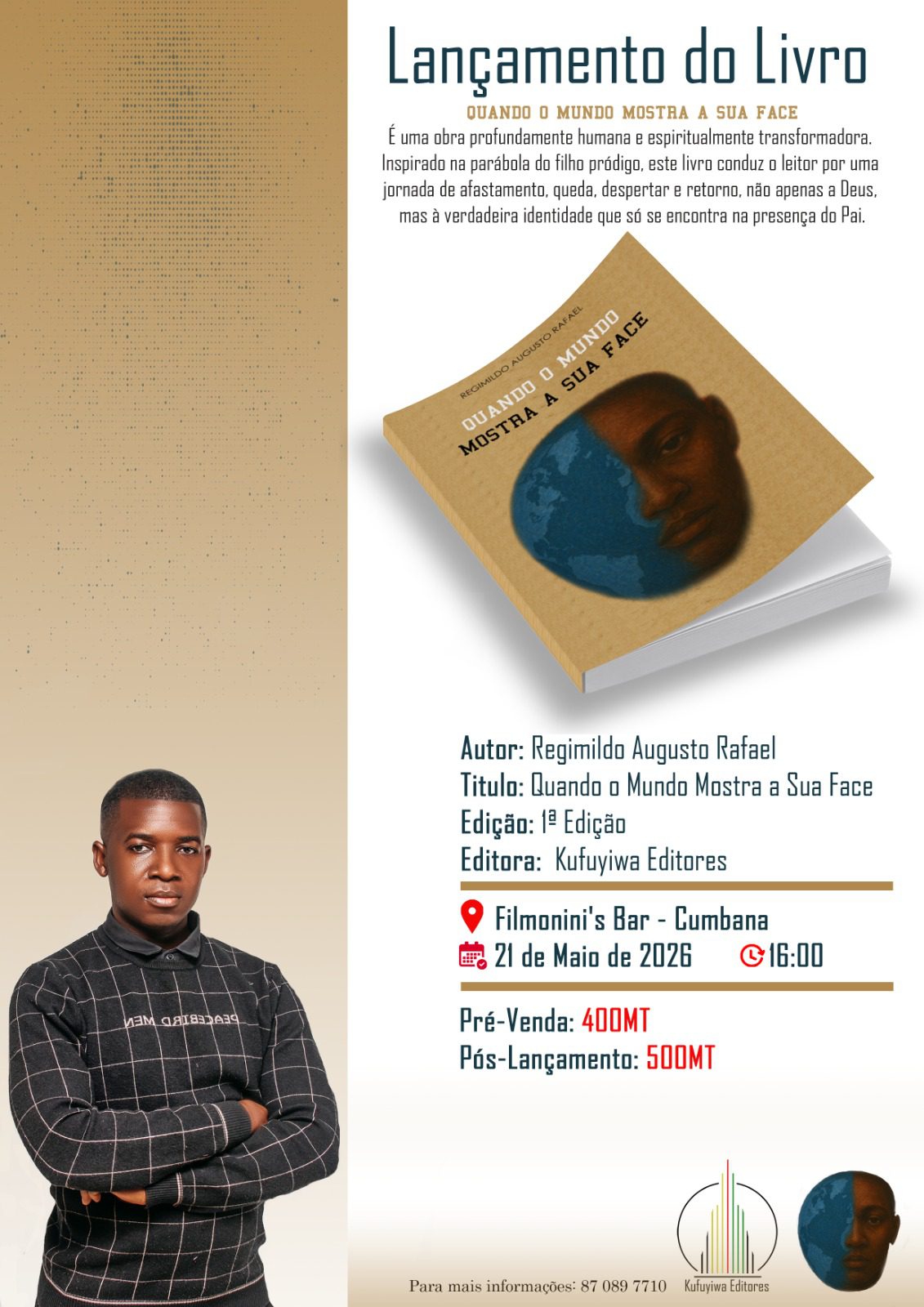 Regimilado Rafael desafia a juventude com o seu novo livro
