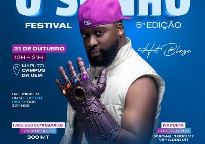 Hot Blaze leva “O Sonho Festival” para o Campus da UEM na 5.ª edição