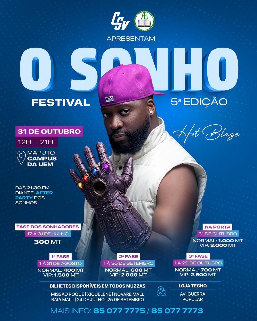 Hot Blaze leva “O Sonho Festival” para o Campus da UEM na 5.ª edição