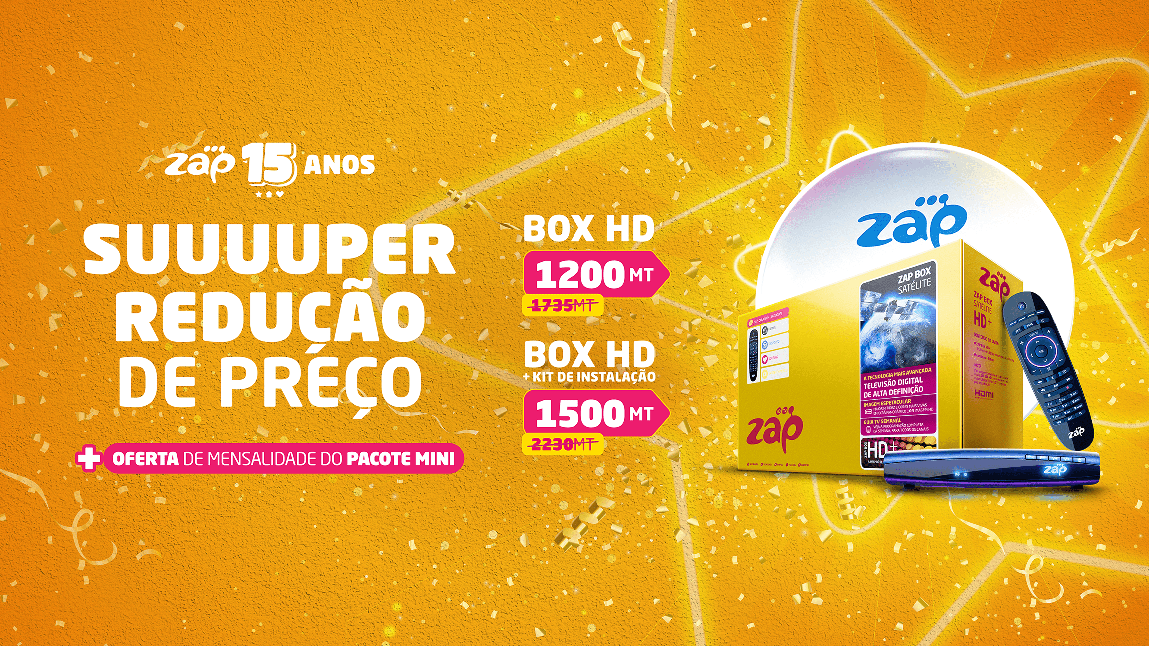 ZAP celebra 15 anos contigo com uma Super Redução de Preço