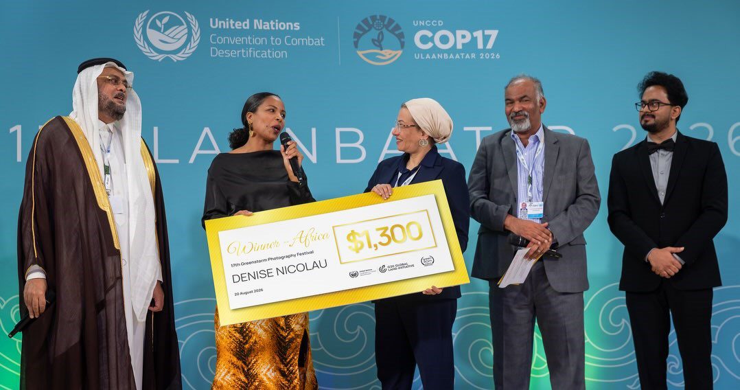 Bióloga moçambicana Denise Nicolau conquista prémio africano nos Greenstorm Photography Awards, na Mongólia