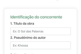 Concurso Nacional de Literatura 2026: inscrições abertas até 11 de Setembro