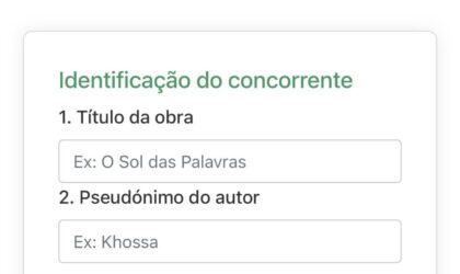 Concurso Nacional de Literatura 2026: inscrições abertas até 11 de Setembro