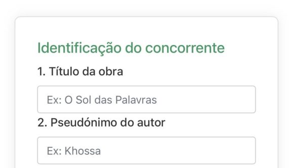 Concurso Nacional de Literatura 2026: inscrições abertas até 11 de Setembro