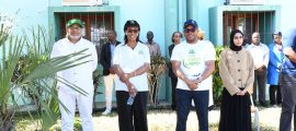 Kaylah Amuji representa o pai na iniciativa Campus Limpo da ESUDER
