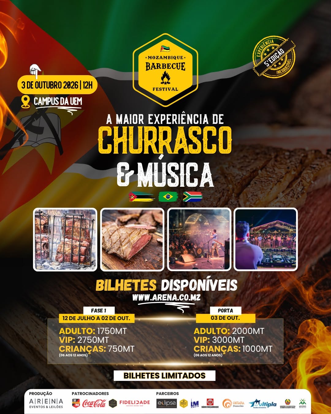 Maputo recebe festival de churrasco com sabores de Moçambique, Brasil e África do Sul