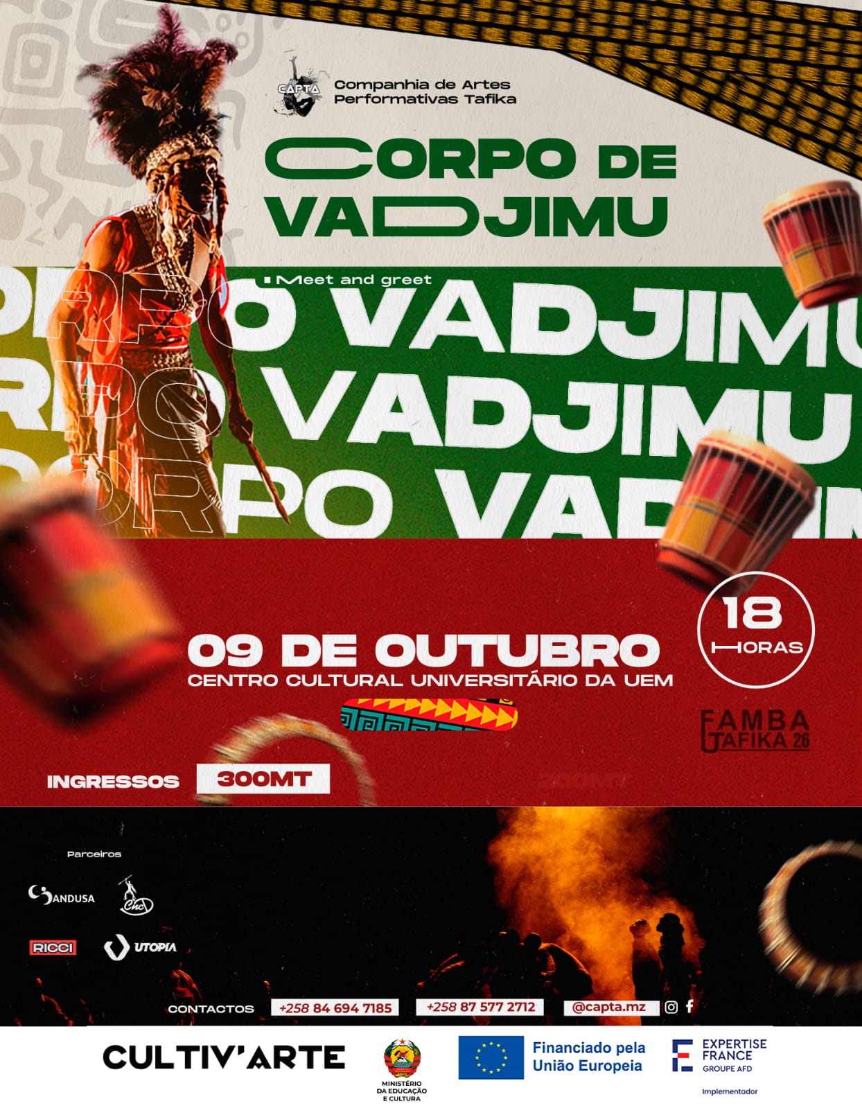 CAPTA estreia “Corpo de Vadjimu” em Outubro na UEM