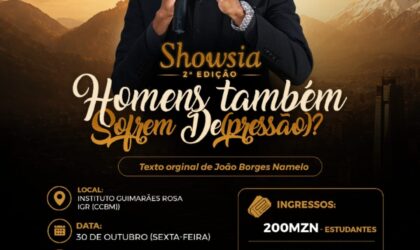 “Homens também sofrem depressão?” leva debate sobre saúde mental ao palco em Maputo
