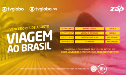 ZAP anuncia primeiros vencedores da campanha “Viagem ao Brasil” em Moçambique e Angola