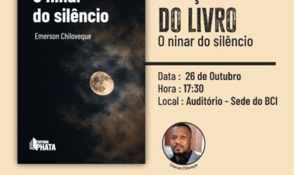 Emerson Chiloveque anuncia lançamento do seu primeiro livro “O Ninar do Silêncio”